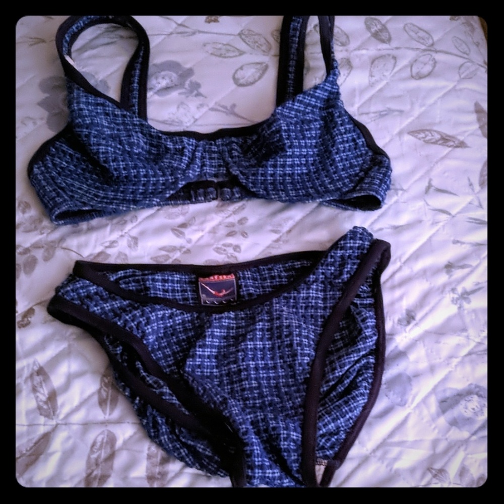 Jantzen Blue Bikini Swimsuit